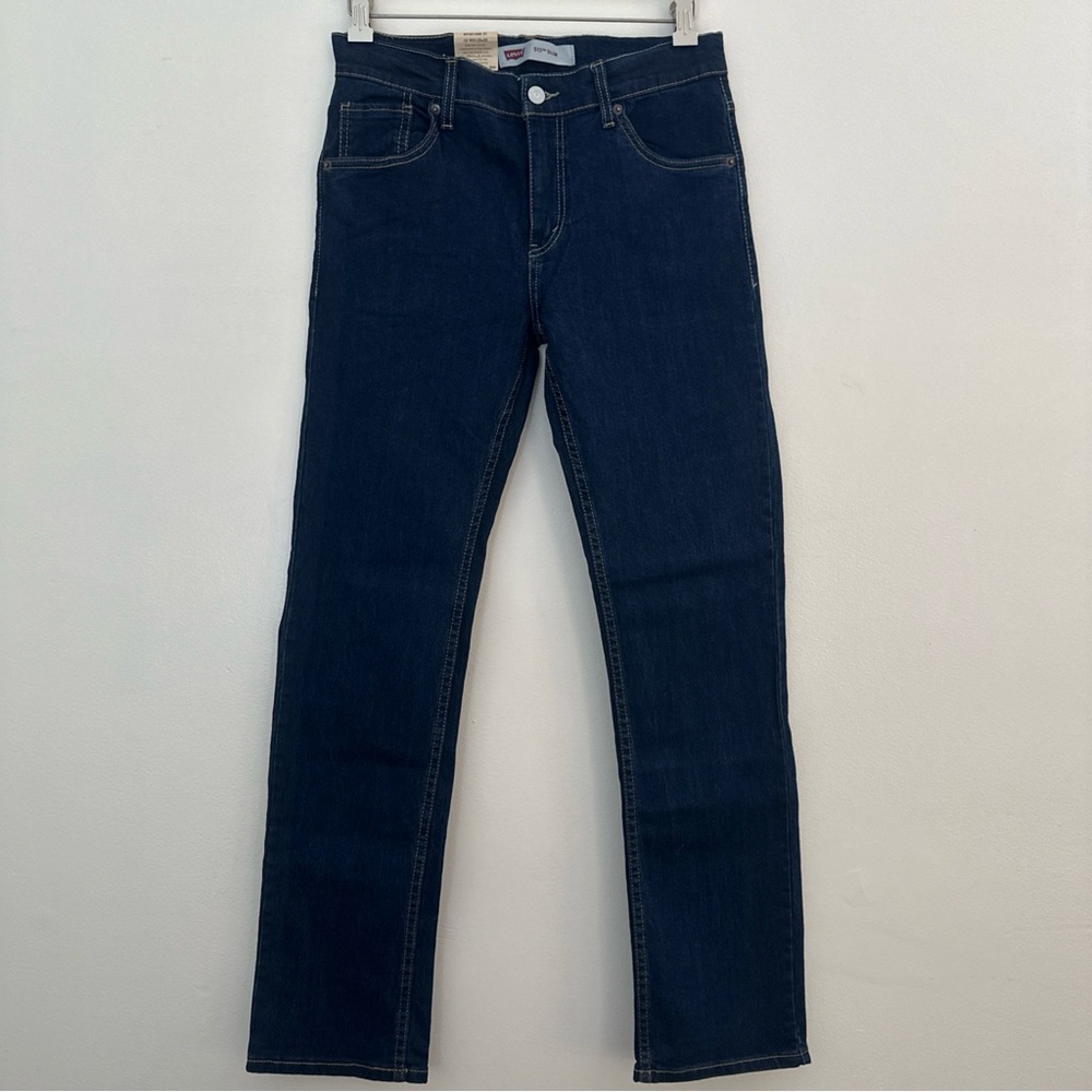 Levi's 511 Slim fit Blue Jeans boys size 16 Regular (28X28) dark wash stretch